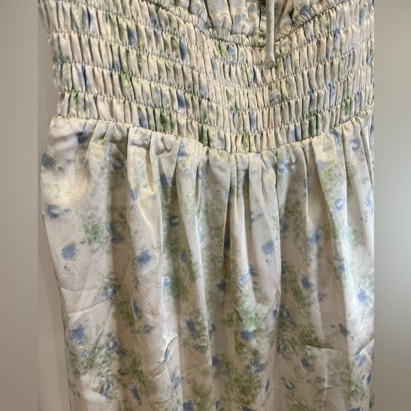 ASTR Satin Floral Midi Dress - IVORY - Picture 6 of 10